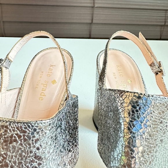 Kate Spade Irvine Metalic Leather Slingback Sandal - Picture 14 of 16